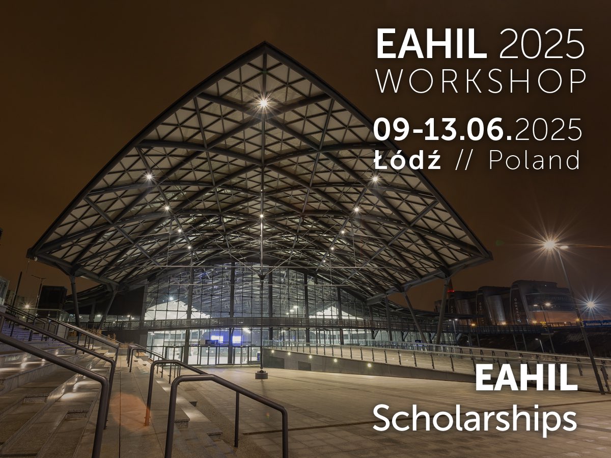We are pleased to announce the availability of EAHIL Scholarships to attend the #EAHIL2025 Workshop in Lodz, Poland, 9-13 June 2025. The application period runs from 20 December 2024 to 17 January 2025.Check EAHIL website: eahil.eu/get-involved/s…