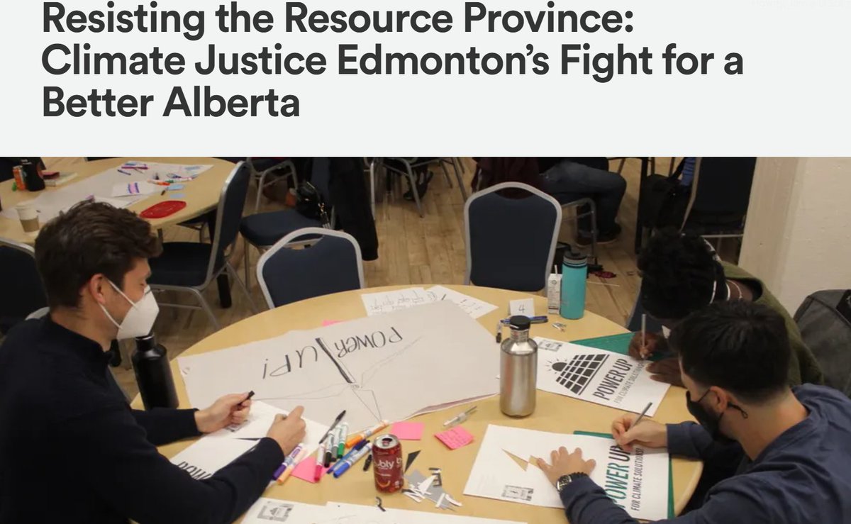 Today, we have a guest post by Molly Boley, a student intern for @TheYouthHarbour who writes about the initiatives Climate Justice Edmonton have taken in the climate justice movement.

Read the article here: happyeconews.com/resisting-the-…