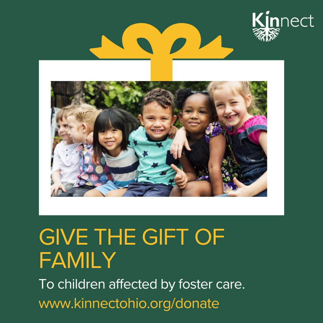 Every year, our Annual Appeal helps give children in foster care the greatest gift of all: family. 

Your donation helps create connections, stability, and hope for children who need it most.

Visit kinnectohio.org/donate to give the gift of family today.