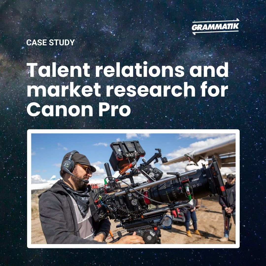 The <a href="/CanonEMEAPro/">Canon EMEA Pro</a> team sought the assistance of Grammatik to lead a research project to map the talent landscape.

Click the link to read how we secured new talent for Canon:
grammatikagency.com/work/talent-re…

#CaseStudy #MarketingAgency #Canon #TalentRelations