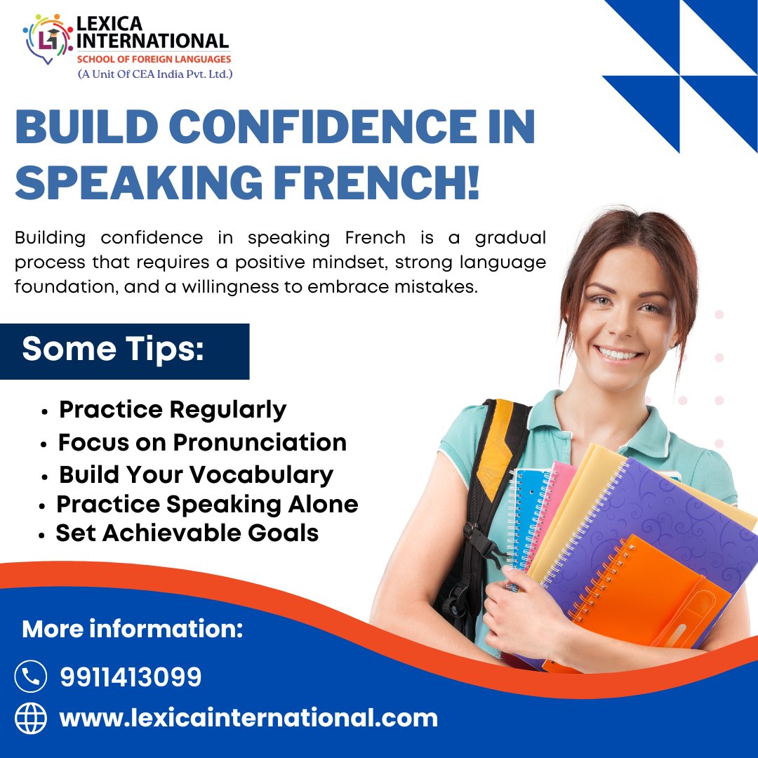 Lexicaschool's tweet image. 🇫🇷 Ready to boost your French-speaking skills? Join our Build Confidence in Speaking French course at Lexica International!
#lexicainternational #frenchlanguage #frenchlanguagelearning #speakfrench #learnfrench #onlinefrenchlanguagecourse #frenchlanguagecourse #french