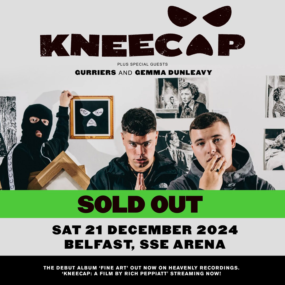 Well well a chairde Gael! 

We are SOLD OUT…..9,200 Fenians at the SSE for an Irish language gig. 🔥

“Our revenge will be the laughter of our children.”

Let’s go Béal Feirste!