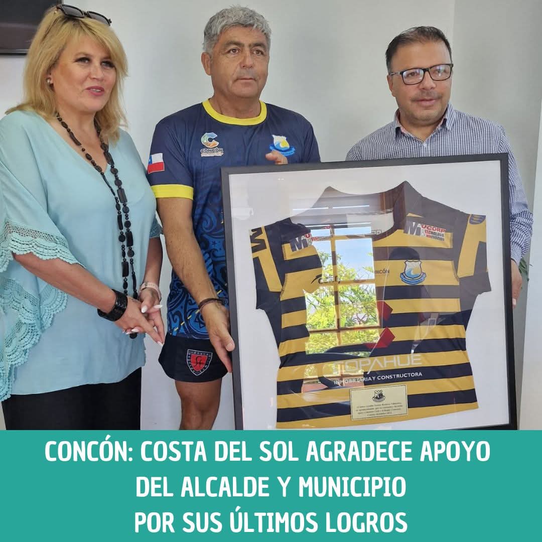 El club de rugby de Concón Club Deportivo Costa del Sol, se reunió este jueves, con el alcalde Freddy Ramírez para agradecer su constante apoyo al equipo.

facebook.com/share/p/AD6eJp…

#rugby #costadelsol #concon #deporte #noticias