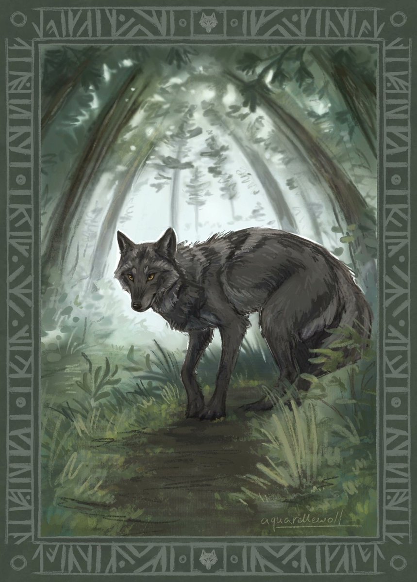 🌿

#aquarellewolf #wolf #animalartist #art #artist #canine #furryart