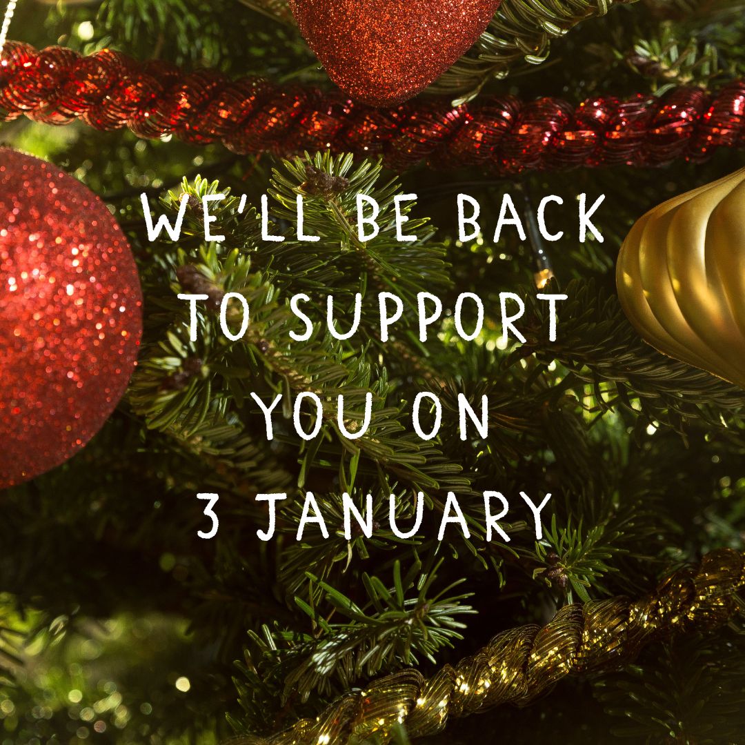 We'll be back to support you on 3 January. We understand how hard the festive period can be, so please do take a look at our website for lots of helpful information on coping with cancer during the holidays maggies.org/about-us/news/…