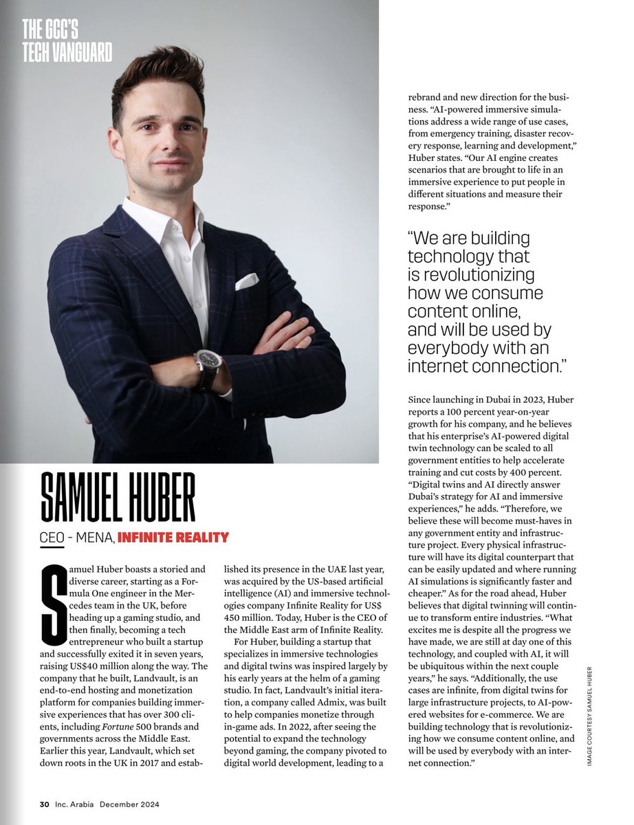 Sam Huber (@samhuber) on Twitter photo Thanks <a href="/inc_arabia/">Inc. Arabia</a> for selecting me as part of 30 Tech Entrepreneurs in the GCC region 🇦🇪👌🏼🥳 Thanks <a href="/inc_arabia/">Inc. Arabia</a> for selecting me as part of 30 Tech Entrepreneurs in the GCC region 🇦🇪👌🏼🥳