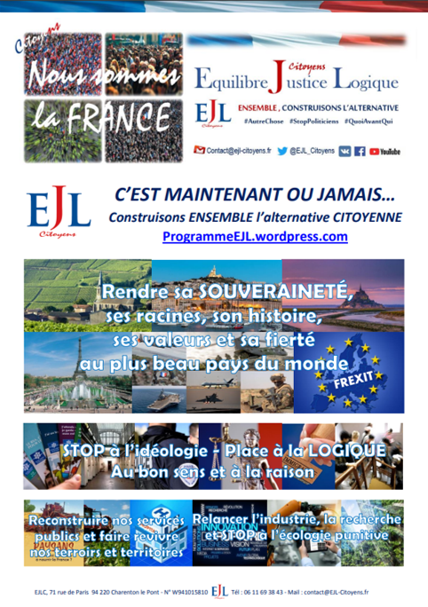 Walter_Boujenah's tweet photo. 🆘THREAD #EJLPROG
📺https://t.co/EhTZGrOQP7
Revenons à la base et sur le sujet principal d'@ejlcitoyens à savoir la réforme profonde de la Vème République prônée depuis 2017, dans le cadre d'un #BigBangInstitutionnel #EJLSYST
📺https://t.co/CyrHpqSIgg
⏬https://t.co/tV49NLwfZ0
Voici une version résumée (dernière mise à jour en 2021 à améliorer si un jour les patriotes se réveillent pour #AutreChose #QuoiAvantQui)
Il y a tellement de propositions inédites qu'il me faudrait une heure pour expliquer la logique de chaque mesure dont certaines peuvent paraître, au premier abord, illogiques... Quel média "dit résistant ou alternatif" me donnera l'occasion de VOUS convaincre ? En 6 ans, zéro 🙂