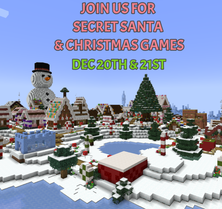 nerdnugaming's tweet photo. It's beginning to look a lot like Christmas!  It's that time and tonight on Pve at 7:30pm we will begin our Secret Santa gift exchange and afterwards will be having a few holiday games! See you there! 
#nerdnu #nerdnuevents #secretsanta #mcpc #minecraft #minecraftpve #christmas https://t.co/caZhTC9sYC