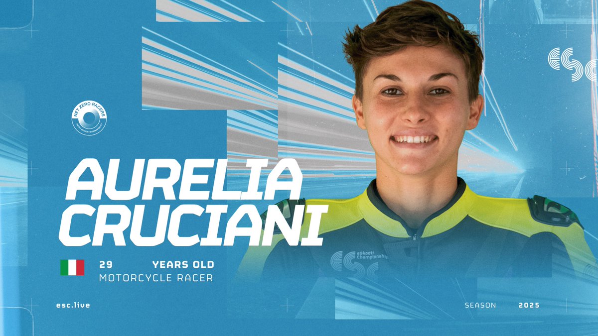 Italian motorcycle rider, Aurelia Cruciani is back with the eSkootr Championship for 2025!

She joins Net Zero Racers with Aishwarya Sharma.