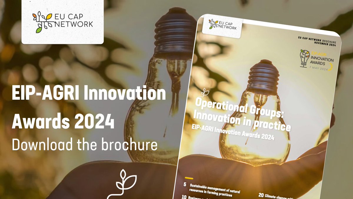 eucapnetwork's tweet photo. 🎉Celebrating #EIP-AGRI #OperationalGroups

🏆The new brochure ‘Operational Groups: Innovation in practice, EIP-AGRI Innovation Awards 2024’ showcases the nominees and winners of the #EIPagriAwards24
 
👇Discover them all! https://t.co/mhbMqM3g5D https://t.co/esR9VqfxGc