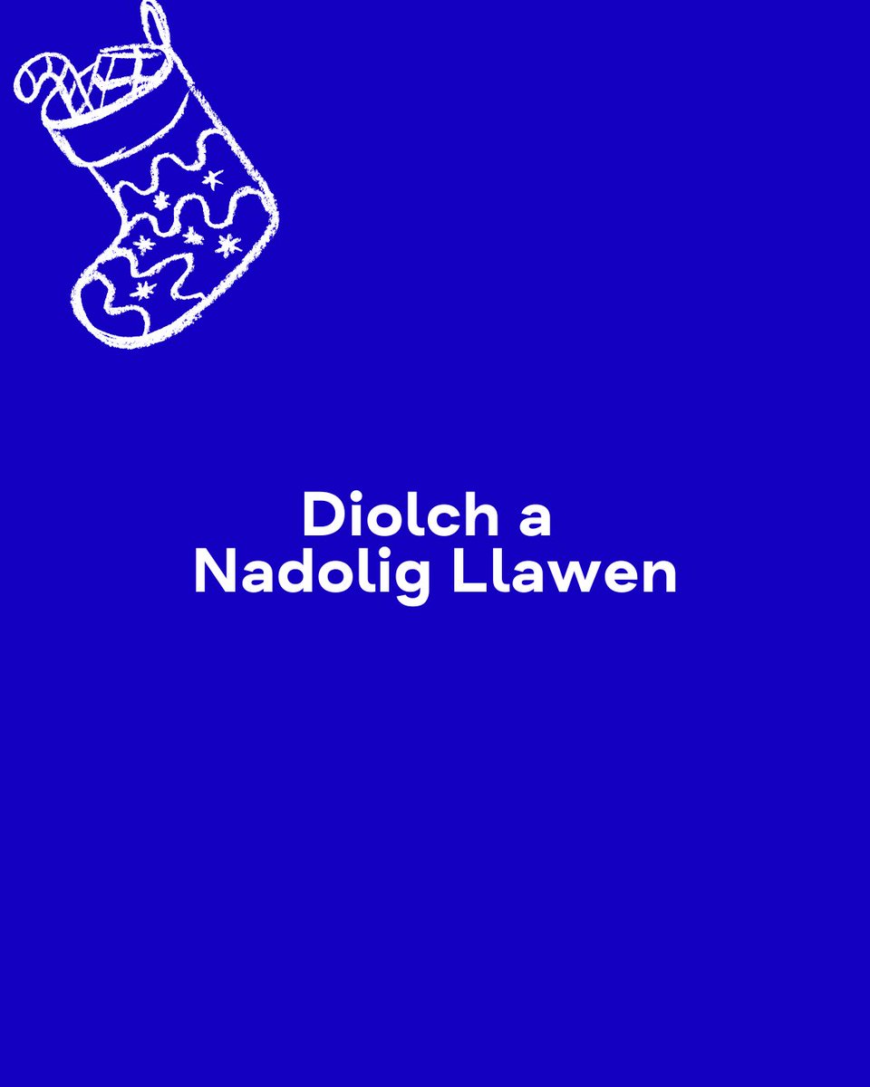A big thank you to each and every one of you who has supported us this year. 

Diolch yn fawr a Nadolig Llawen!