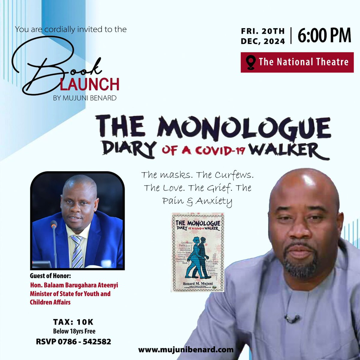 #BookLaunch alert! TODAY, 6pm at The National Theatre!
#poetry in motion with <a href="/MujuniBenard/">benard mujuni</a>