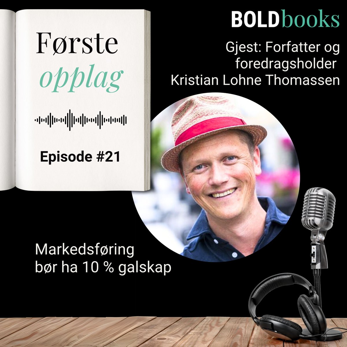 Markedsføring bør ha 10 % galskap, sier forfatter <a href="/KrishThomassen/">Kristian L. Thomassen</a> i denne podcastepisoden.

Stikkord: Sosiale medier, bokutgivelse, merkevare, kunstig intelligens. 

boldbooks.com/no/articles/po…