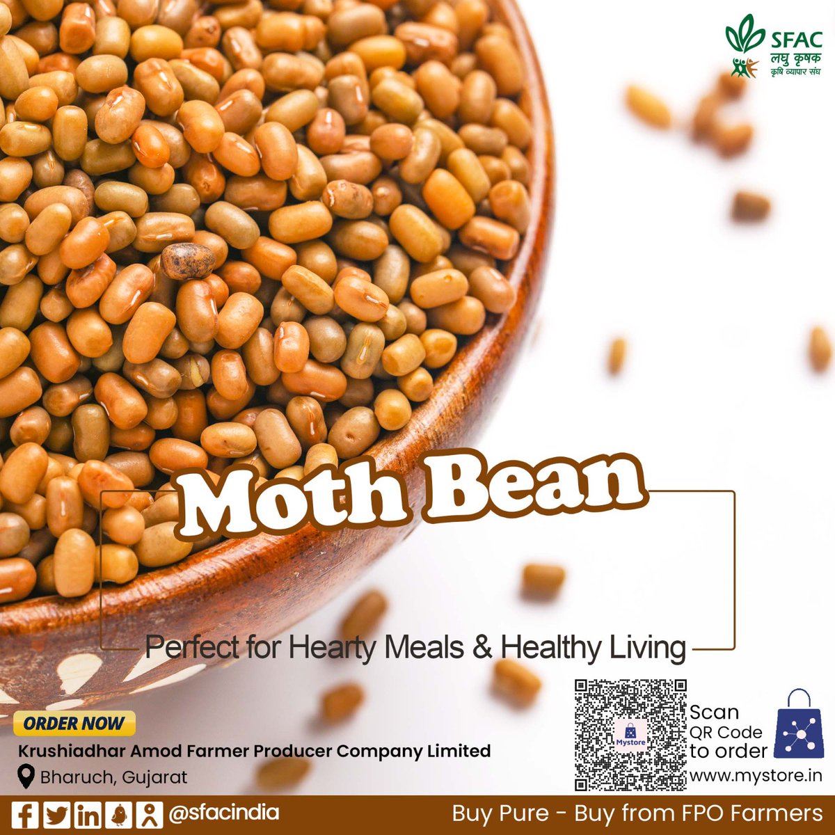 sfacindia's tweet photo. High-quality moth bean, the powerhouse of nutrition that brings wholesome goodness to your plate.
Buy straight from FPO farmers👇
https://t.co/iSOUUjscW7
😋
@AgriGoI @ChouhanShivraj @mpbhagirathbjp @ONDC_Official @PIB_India @mygovindia #VocalForLocal #HealthyEating #MothBean https://t.co/7Cc1ISNsWX