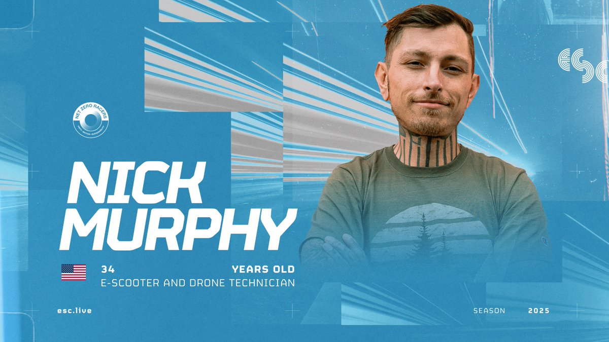 Building e-scooters, flying drones and climbing radio towers are only a few of the things that Nick Murphy gets up to in his free time. 

Now he joins Net Zero Racers as a rider in Aishwarya Sharma's team.