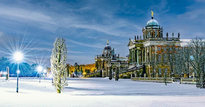 Campus Am Neuen Palais im Winter