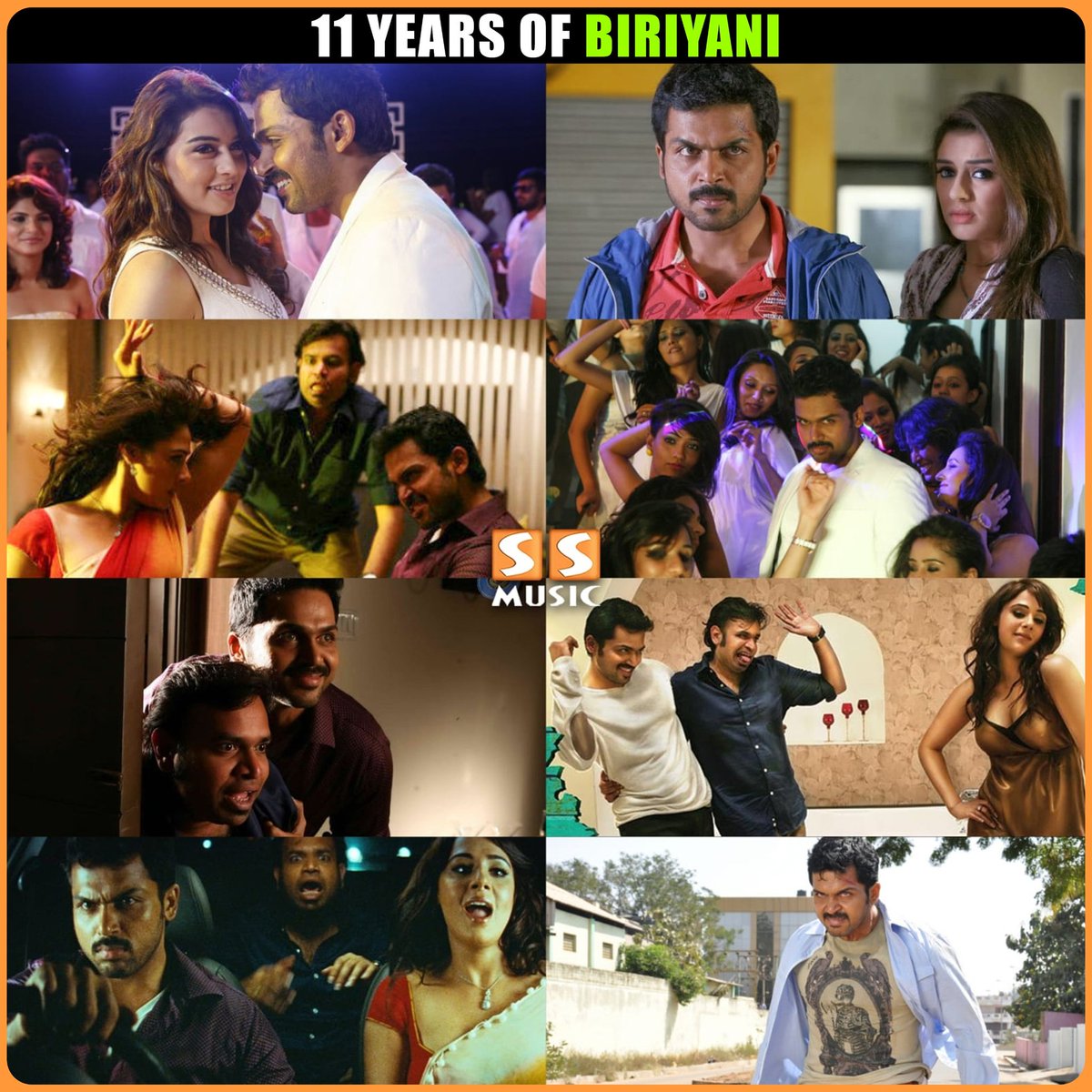 VickyVi36330431's tweet photo. A Venkat Prabhu Diet 🎬
.
Celebrating 11 Years of #Biriyani 💓
.
@Karthi_Offl @ihansika @Premgiamaren @thisisysr @vp_offl @StudioGreen2 #11YearsofBiriyani #BiriyaniMovie #SSMusic https://t.co/E9JMWfdjSG