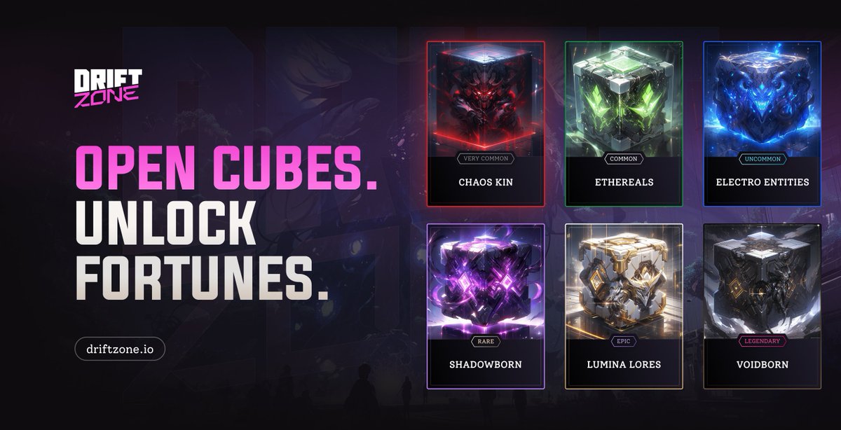 With up to 25x multipliers, who knows what's in your next cube?

Stay tuned 🌀⚔️