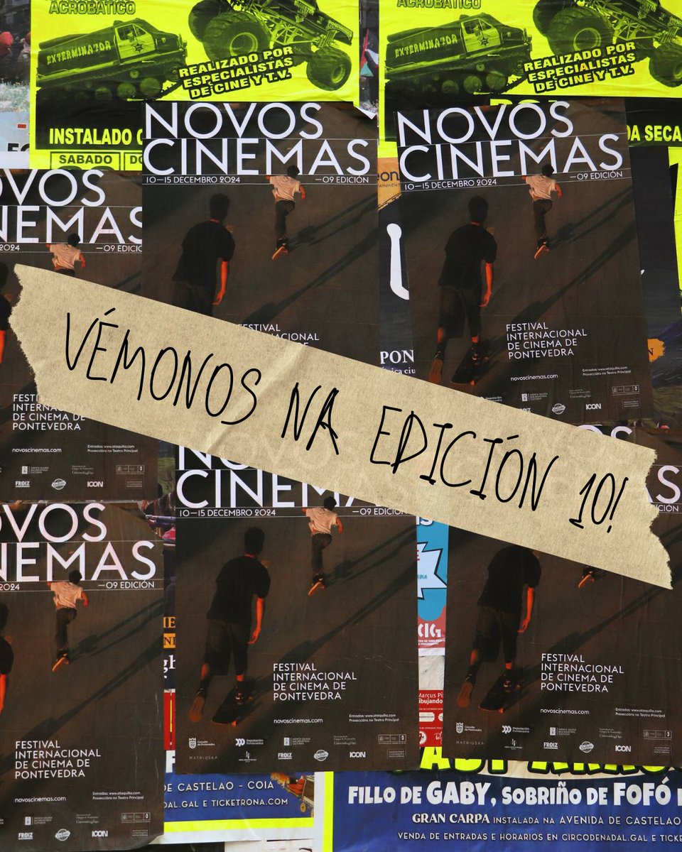 novoscinemas's tweet image. 🏂 Caer para volver a erguernos. Un constante traballo de reformulación, búsqueda e risco, na que a liberdade e a aprendizaxe sitúanse no eixe. Vémonos nun ano en Pontevedra para celebrar a nosa décima edicion #NovosCinemas10 🎞️ 

@Pontevedrate @depo_es #Agadic @CineICAA @uvigo
