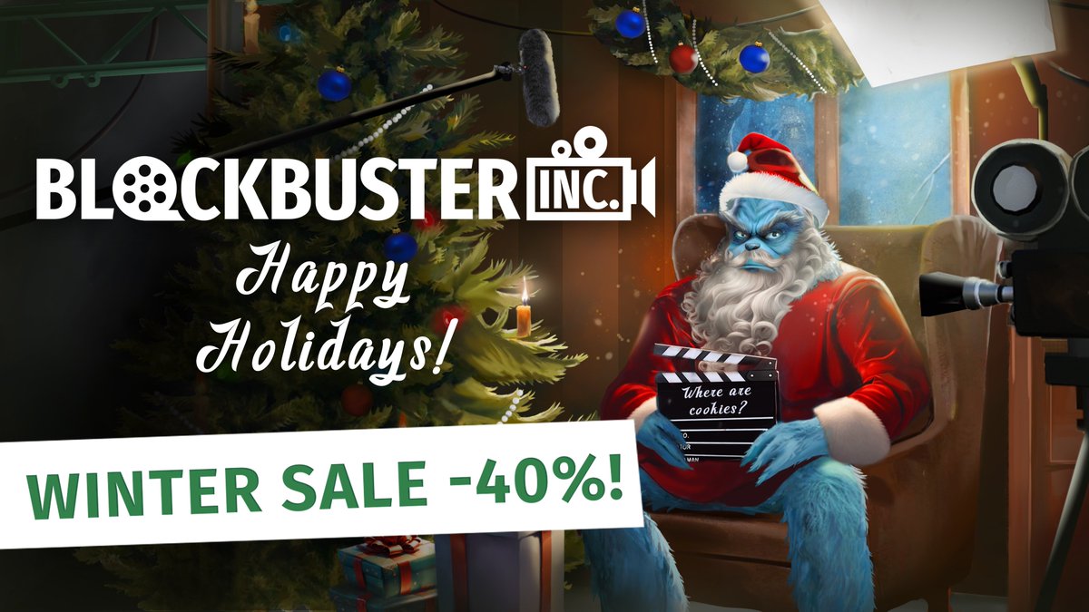 BlockbusterIncc's tweet photo. Dear Blockbuster Inc. Players, 
This Christmas, we wish you all the blockbuster moments: laughter, love, and memories that deserve a standing ovation. Here's to more cinematic adventures and thriving studios in the new year! 🎥✨ 
Happy Holidays and Merry Christmas! ✨🎥 https://t.co/6IxiWjrpKA