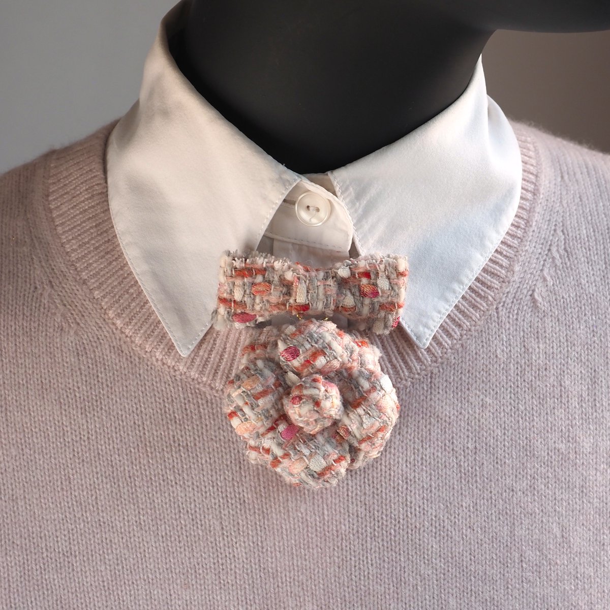 ready to ship small TWEED FOWER BROOCH, fall jewelry, Linton Tweed flower corsage, autumn tweed brooch, winter flower and bow pin etsy.me/400mzdc via <a href="/Etsy/">Etsy</a>