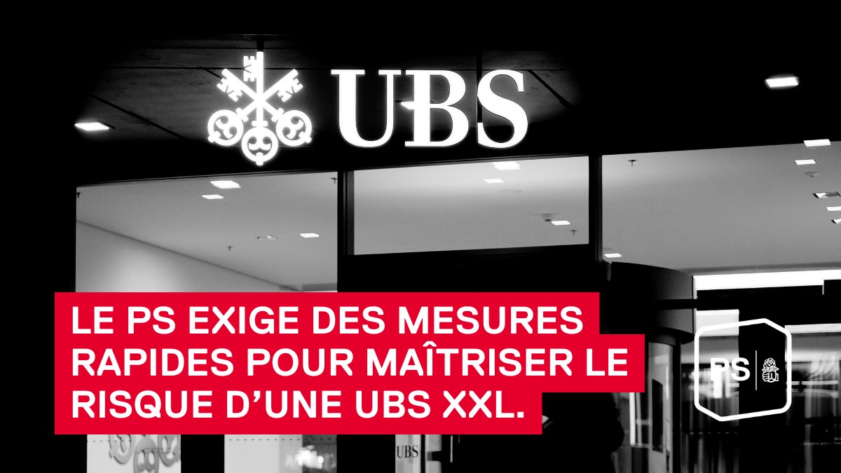 PSSuisse's tweet image. La collusion entre les partis bourgeois et les grandes banques a fait courir des risques gigantesques à la population. La désormais mégabanque UBS fait elle aussi courir un risque jamais vu à la Suisse. Des mesures rapides sont nécessaires.
👉 sp-ps.ch/fr/artikel/le-…
