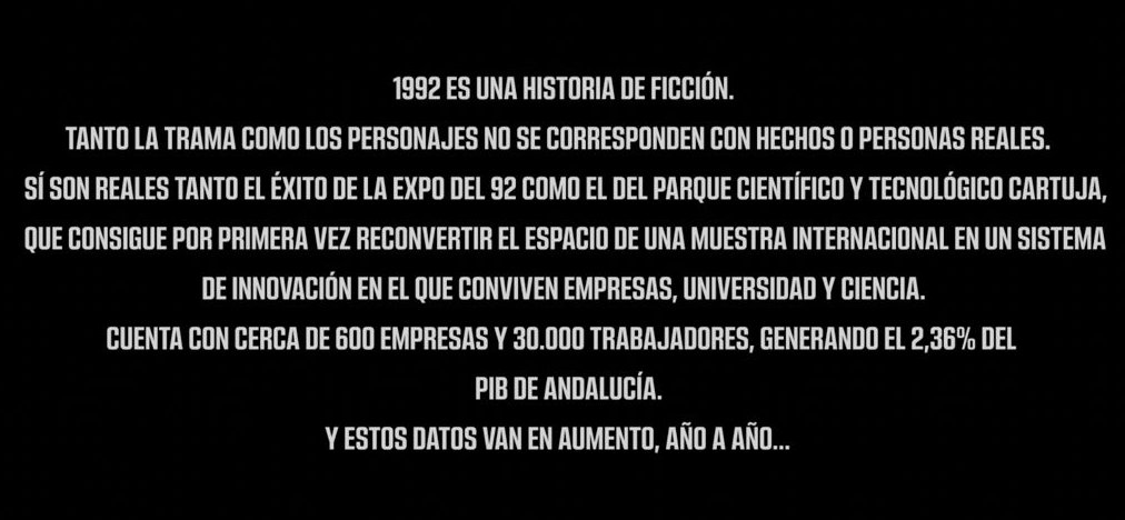 🎬El pasado 13/12 <a href="/alexdelaIglesia/">De la Iglesia</a> estrenó en @netflixes #1992Netflix <a href="/pokeepsie_films/">Pokeepsie Films</a>.
Desde el minuto 1 nos dejaron claro que la serie iba a ser 𝗽𝘂𝗿𝗮 𝗳𝗶𝗰𝗰𝗶ó𝗻.
Y los títulos de crédito revelan qué es lo real en toda esta historia: la #Expo'92 y el #PCTCartuja.
👇👇👇