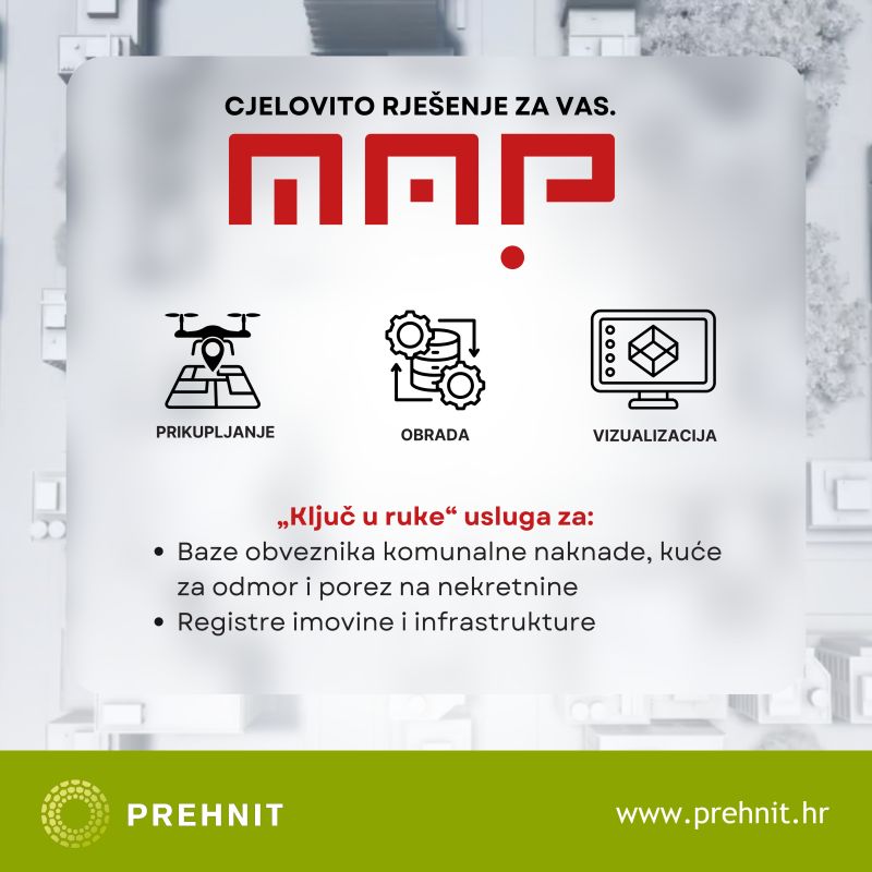 Prehnitdoo's tweet photo. Otkrijte kako #Prehnit pomaže gradovima u povećanju prihoda do 50%! 

Naša inovativna rješenja uključuju optimizaciju naplate komunalnih naknada, snimanje dronovima, geoinformatičke usluge i „ključ u ruke“ usluge.

https://t.co/Y69CdppTce https://t.co/RrFIajoUjU