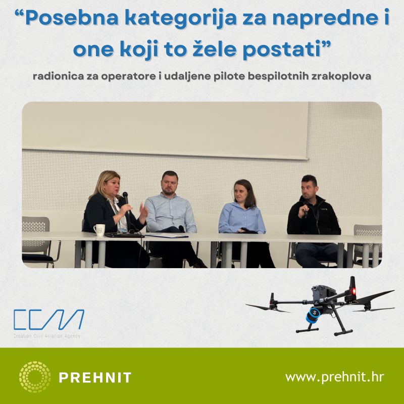 Prehnitdoo's tweet photo. Prehnitovi zaposlenici su sudjelovali na radionici za operatore dronova, koju je organizirala Hrvatska agencija za civilno zrakoplovstvo. Tema radionice je bila izrada operativnog priručnika, nadzor operatora u posebnoj kategoriji i razmjena iskustava. https://t.co/S9SCD4Mk5g