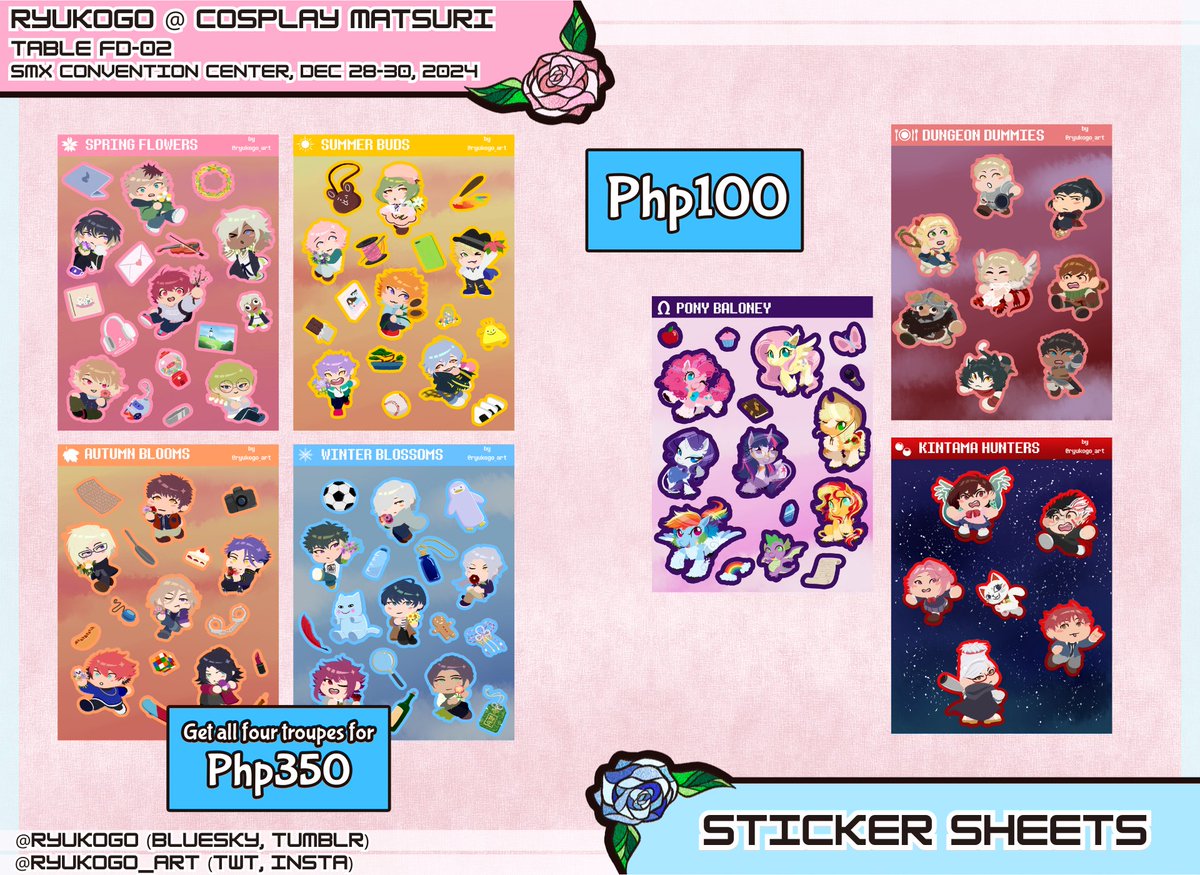 ryukogo_art's tweet photo. [rts❣️]

my cosmatsu 2024 catalogue! i can be found at FD02-FD03 under the 2D Simp Club collective >w0)b✨

🎀a3!, twisted wonderland, ib, identity v, hollow knight, rain world, other misc. series

🔽catalog cont., map in thread

#FanFairatCosplayMatsuri2024 #CosplayMatsuri2024 https://t.co/qkWnYf9PAh