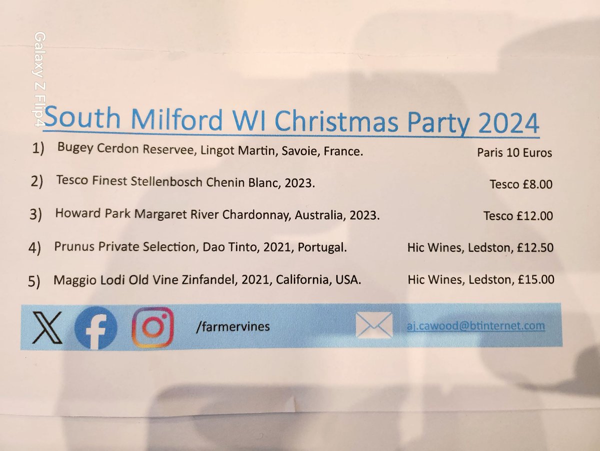farmervines's tweet photo. Great fun at the South Milford @WomensInstitute Xmas party #winebluff. How many would you recognise in a blind tasting? https://t.co/kWCGrM3HAu
