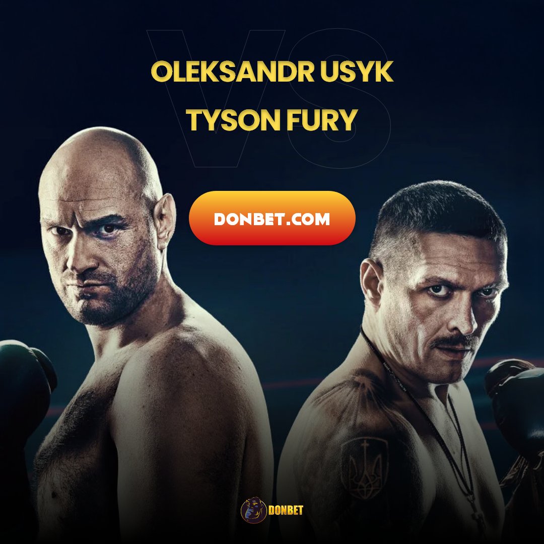 Donbet_casino's tweet photo. 🥊🔥 𝐓𝐲𝐬𝐨𝐧 𝐅𝐮𝐫𝐲 𝐯𝐬 𝐎𝐥𝐞𝐤𝐬𝐚𝐧𝐝𝐫 𝐔𝐬𝐲𝐤 – The fight of the year is here!

Bet on https://t.co/DwCRdDGlRD and get the 𝐡𝐢𝐠𝐡𝐞𝐬𝐭 𝐨𝐝𝐝𝐬 for this epic showdown! 💥

Who’s your champion? 🏆

#TysonFury #OleksandrUsyk #Boxing #DonBet #HighestOdds #BetNow https://t.co/8PGIlsGhRC