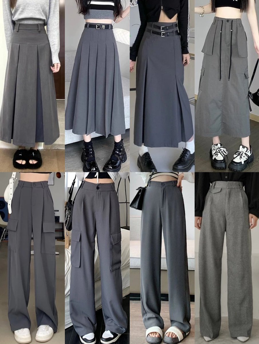 Grey Skirt &amp; Pants Idea

— a thread