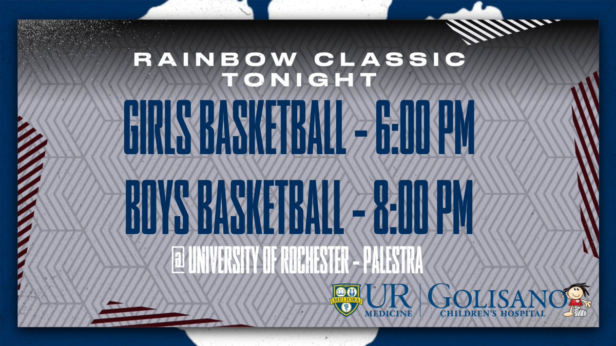 24TH ANNUAL RAINBOW CLASSIC TONIGHT!

Tickets are almost sold out. Come check out two great games between <a href="/PCSDMendonHS/">PCSDMendonHS</a> and @PCSDSutherlandHS. All proceeds go to the Golisano Childrens Hospital. #PittsfordPride.