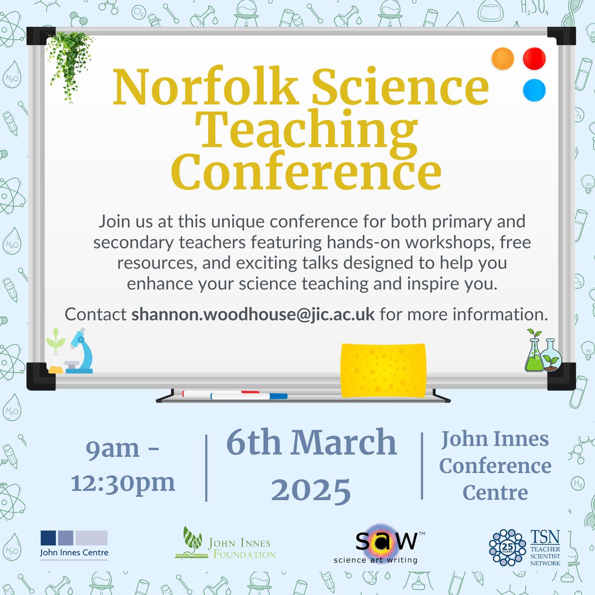 Jenni Rant (@sawtrust) on Twitter photo Excited to be part of this brand new conference for teachers! This FREE event features talks & workshops, with primary & secondary strands & novel ideas for teaching plant & microbial science. Great CPD with contributions from <a href="/seeley_claire/">Claire Seeley</a> and <a href="/ScienceAlan/">Alan Denton</a> . Full programme TBC! Excited to be part of this brand new conference for teachers! This FREE event features talks & workshops, with primary & secondary strands & novel ideas for teaching plant & microbial science. Great CPD with contributions from <a href="/seeley_claire/">Claire Seeley</a> and <a href="/ScienceAlan/">Alan Denton</a> . Full programme TBC!
