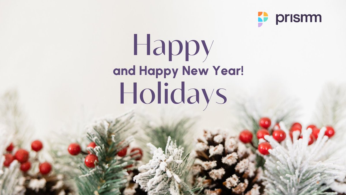 ✨ Our warmest wishes for a joyful and restful end to the year. 🎉 We hope this time brings peace, happiness, and reflection on the year's achievements. 🥂🎄

We look forward to sharing a spectacular 2025 with you! 🚀🎆

Thank you for being a part of the Prismm community! 💫