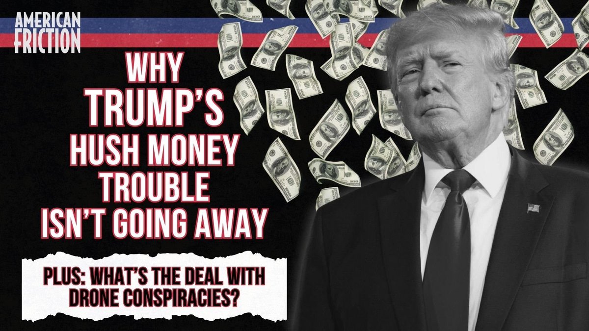 🚨NEW EPISODE🚨
Trump might yet get punished over his hush money shenanigans — what’s going on with this never-ending legal saga? Plus — drones have made America’s right-wing angry and confused. Why have they dived into conspiracies and what’s the truth?➡️linktr.ee/americanfricti…