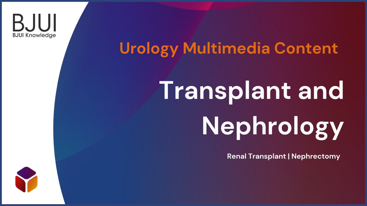 🎅 Brush up on #transplant and #nephrology over the holiday season. Access 18 e-learning modules to advance your knowledge and expertise.

Topics covered include surgical approaches for nephrectomy, techniques and management of renal transplant, and more - bjui.pub/Transplant_Nep…