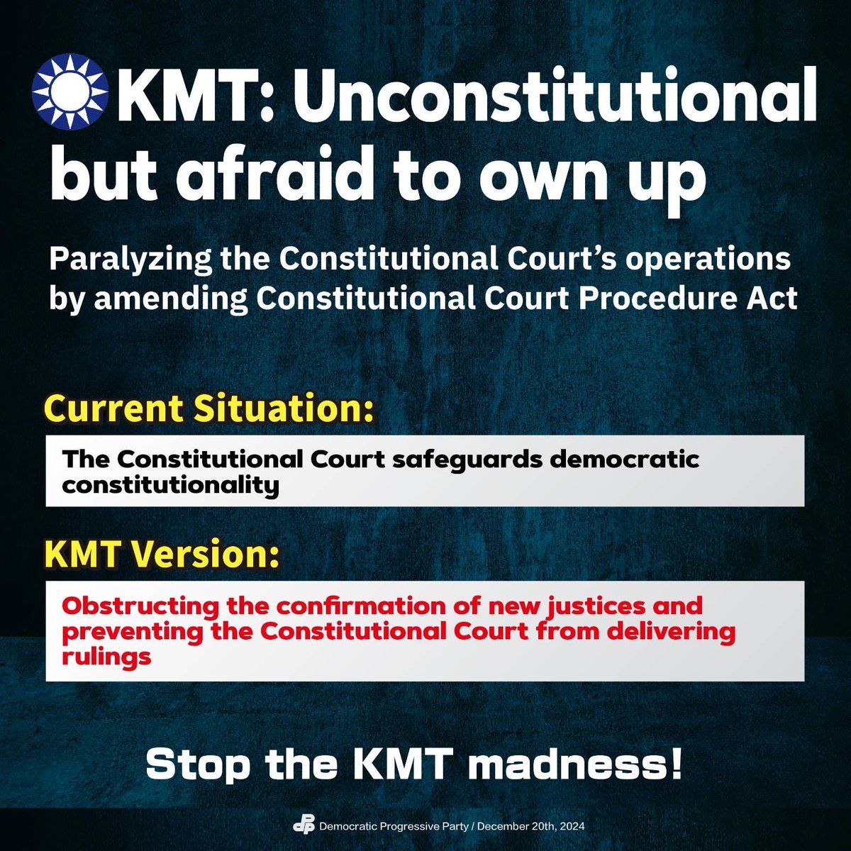 DPPonline's tweet photo. What the KMT won’t tell you about their 3 bills: https://t.co/8AVXve9FtT