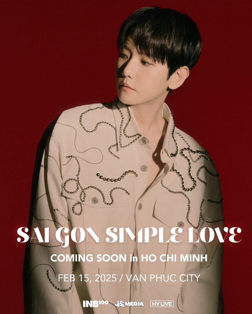 TicketShowVN's tweet photo. SAIGON SIMPLE LOVE 2025 - LINEUP

📅 Time: 18h00 ngày 15/2/2025
📍 Location: Van Phuc City - Ho Chi Minh City
🎫 Deadline: 20 Dec, 2024

Dm us now! 

#SAIGONSIMPLELOVE2025 #SAIGONSIMPLELOVE #DENDEYEU #BAEKHYUN #EXO #EXOL #BANGYEDAM https://t.co/kzy5GcJqqP