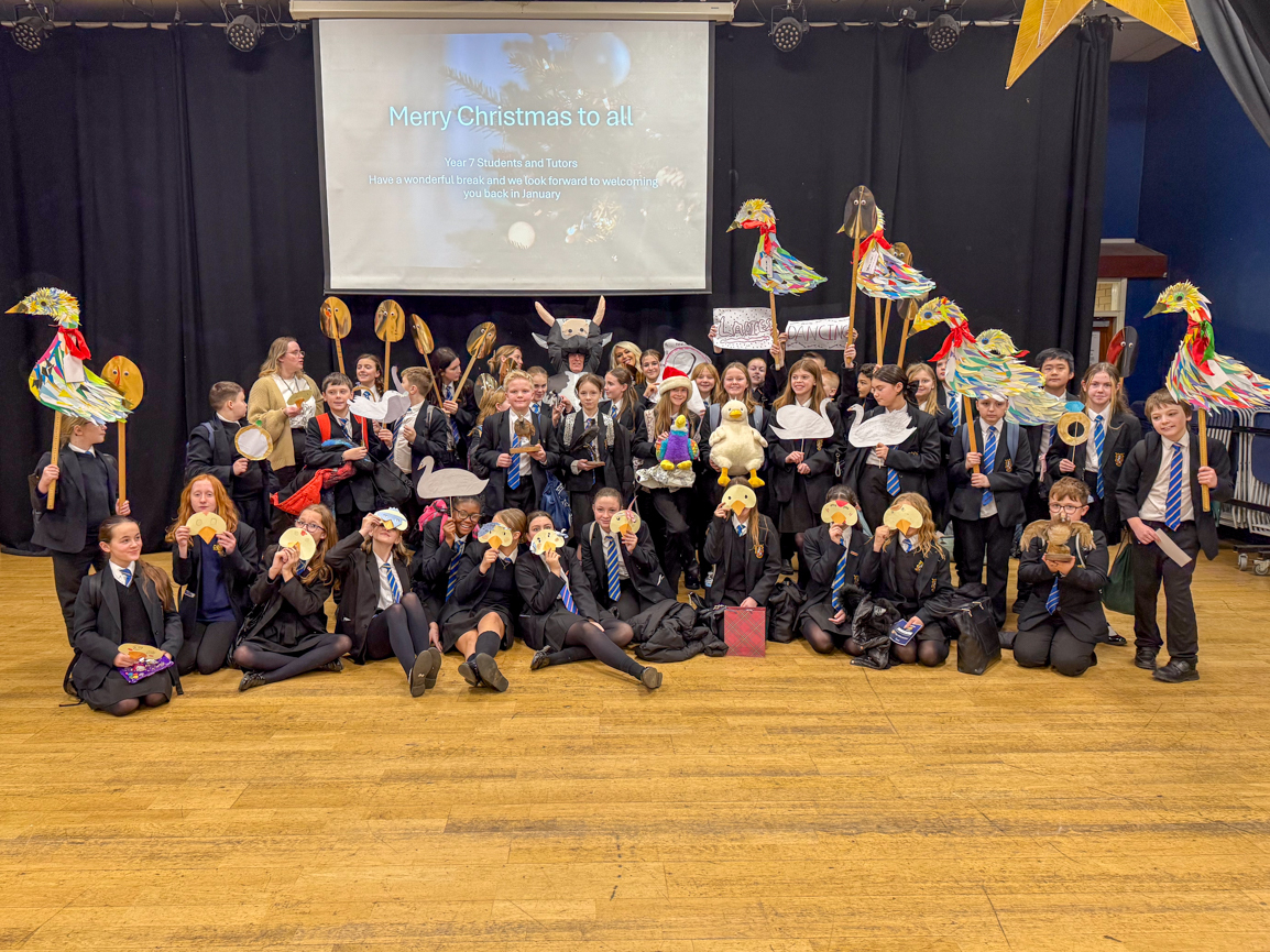 What a fantastic rendition of The Twelve Days of Christmas by our Year 7s today in their assembly!

Their performance was truly delightful and brought a festive cheer to the room.