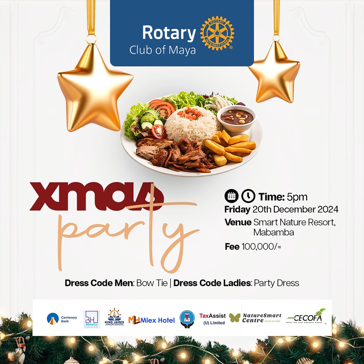 MayaRotary's tweet photo. Join us for our xmas party this evening at the Smart Nature Resort Mabamba as we wind down the year. https://t.co/ocdKR9zuja