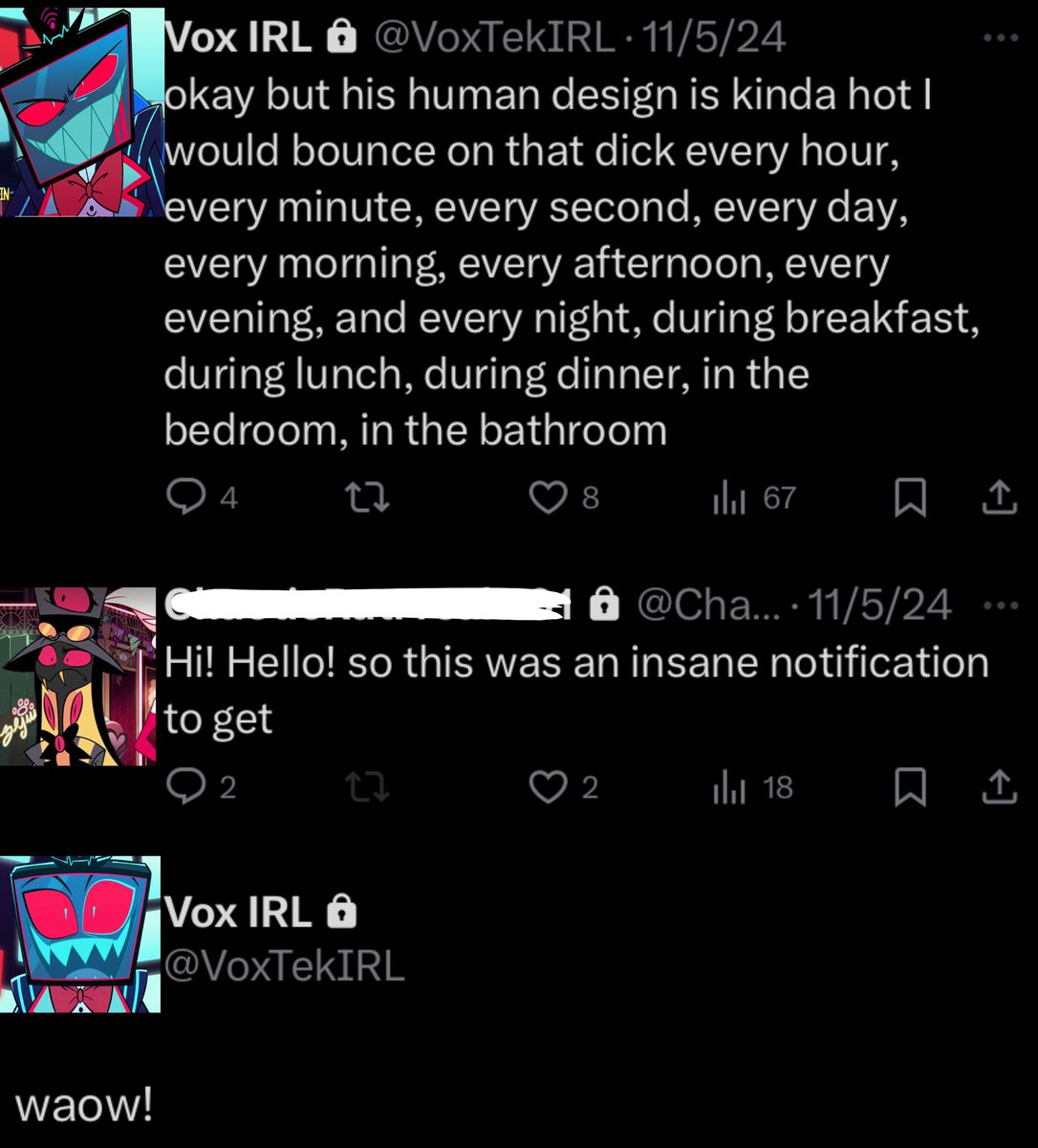 STATlCSNAKE's tweet image. κ° πΊπ ~ post 60! κ±
this is about human alastor btw
;; κ© ;; #Staticsnake #TVsnake #TVSnek
