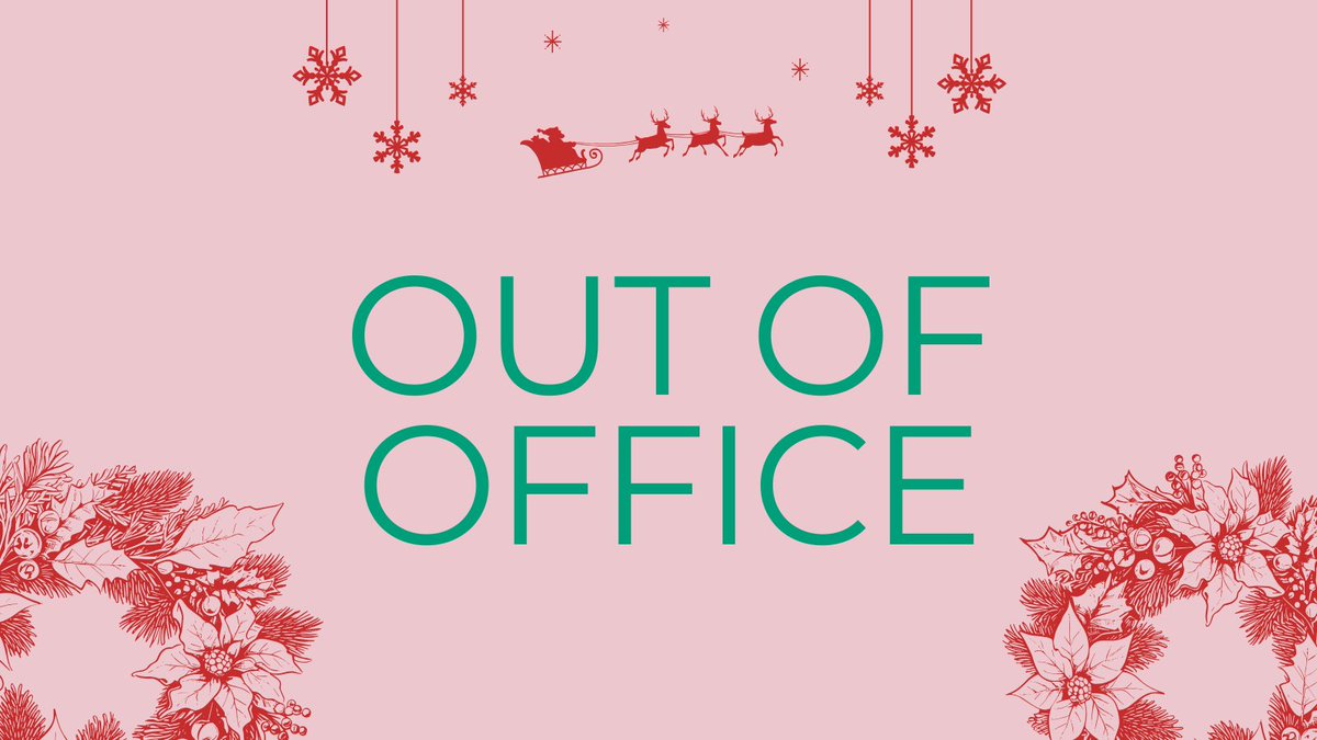 Our office will be closed from December 25 to January 1, and reopen on January 2.

Wishing you and your family a happy and safe holiday.