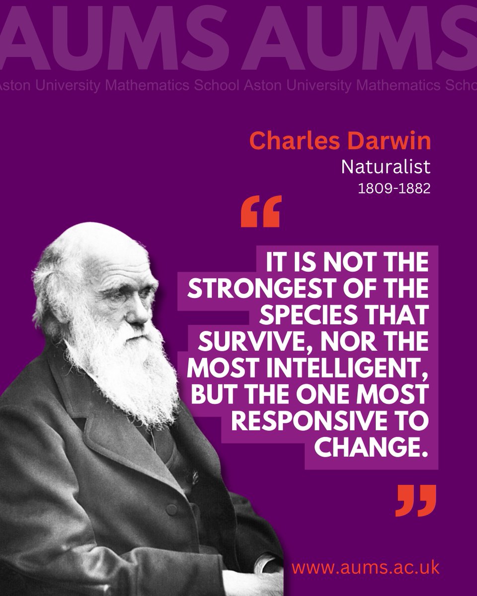 AUMathsSchool's tweet photo. AUMS Inspiration Series ✨ Charles Darwin

A English naturalist, geologist, and biologist, widely known for his contributions to evolutionary biology. 

#Mathematics #Inspiration #STEM #birmingham #westmidlands #studymaths https://t.co/WTB6txc7qz