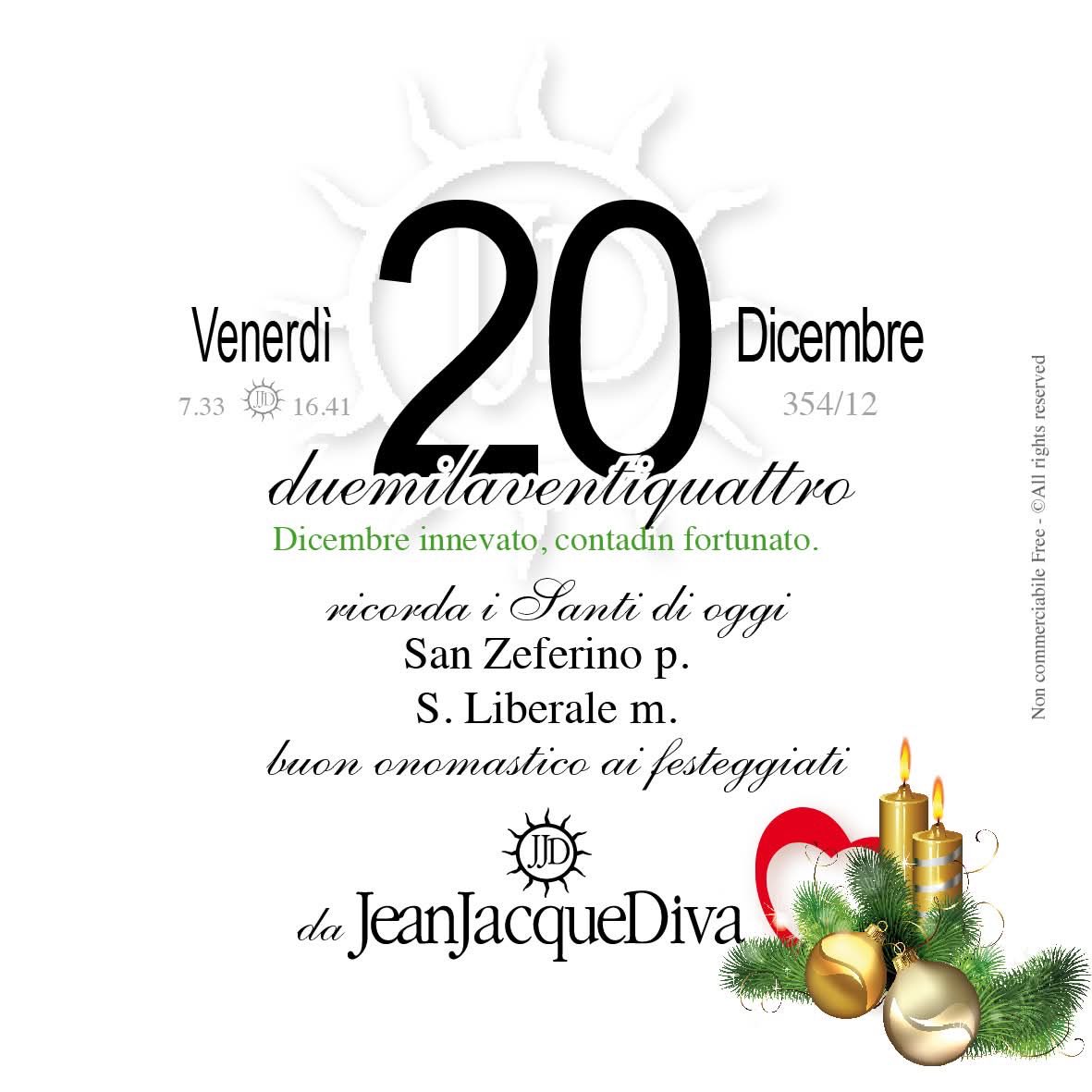 JeanJacqueDiva's tweet photo. #Felicegiornata 🌞da #JeanJacqueDiva 🎩🖋
vi offro un #caffè ☕️virtuale conVoi ogni mattina e il mio #calendario #20dicembre
#Santodelgiorno Buon #onomastico #Ottavia #Ottavio 🌹🌹🌹
🎁🎄vedi qui https://t.co/CpegwNayyG
#Avvento #calendariodellavvento
#buongiorno #proverbi https://t.co/7AChLQrpqp