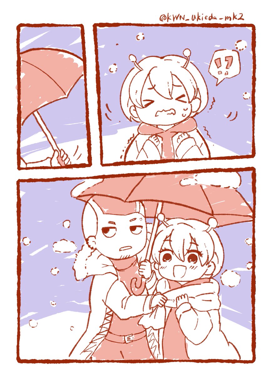 KWN_ukieda_mk2's tweet photo. 最近初雪したし寒いよねっていう☂️🦖 https://t.co/lKEJEnFP6q