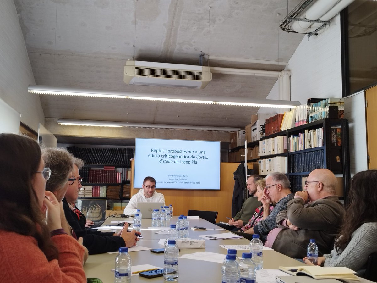 📢 Avui s'ha celebrat el #SeminarisILCC sobre literatura contemporània: David Portillo (<a href="/univgirona/">Universitat de Girona</a>) ha presentat «Reptes i propostes per a una edició criticogenètica de 'Cartes d’Itàlia' de Josep Pla».  Moltes gràcies per la vostra assistència!