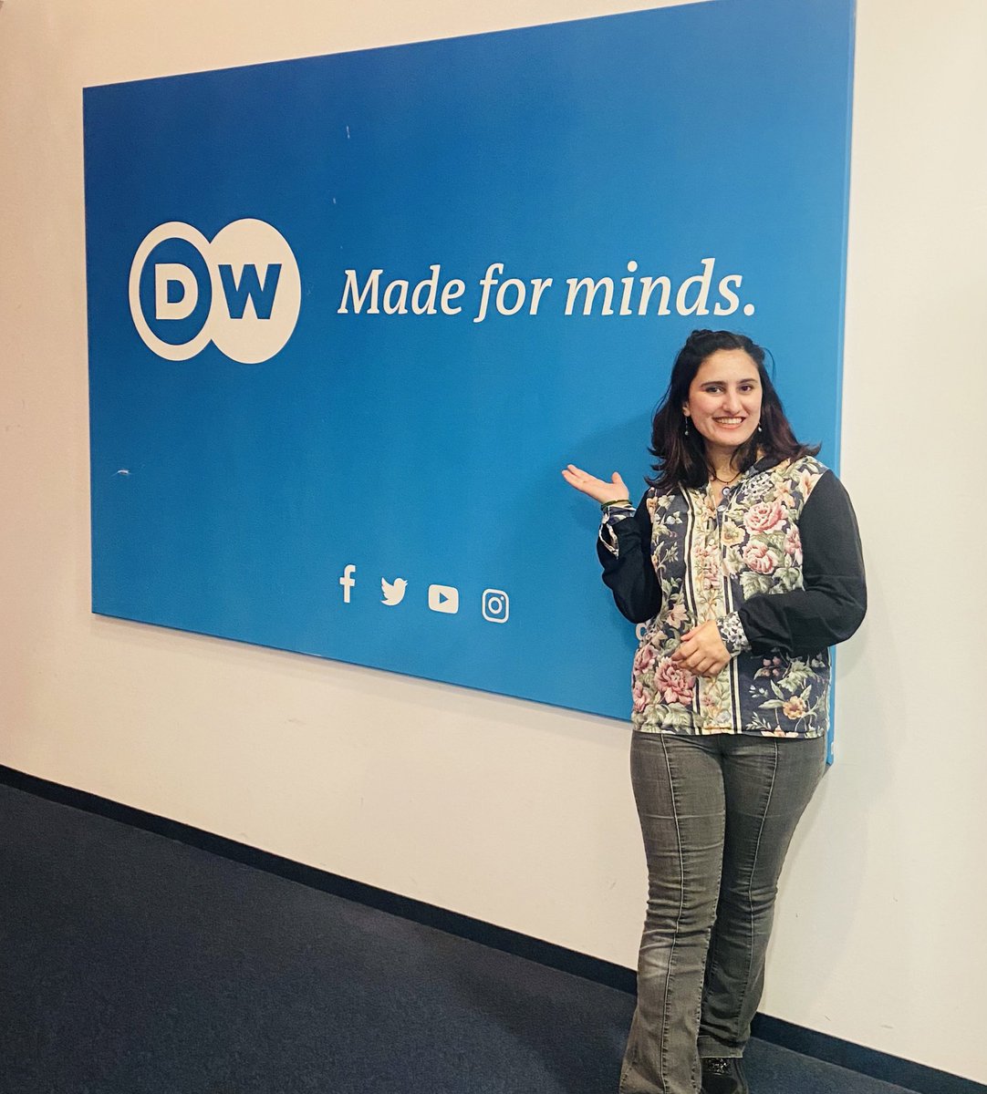JamaimaAfridi's tweet photo. Had the opportunity to explore the DW office in Berlin. Thanks to Eva for giving me the tour. It was fascinating to get a sneak peek into the daily operations of a leading international news outlet.

PS: I still stand by what I said, I’m someone who belongs in the field;) https://t.co/0wBrhiqjKF