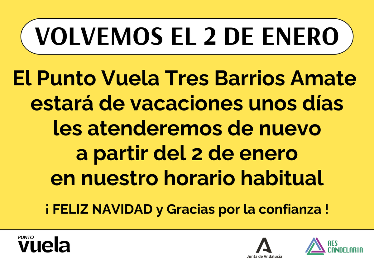 Punto Vuela Tres Barrios Amate tweet media
